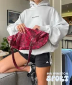 Mr Winston Cloud Grey Boyfriend Puff Hoodie